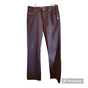 Vintage Y2K Silver Jeans Black Pants
